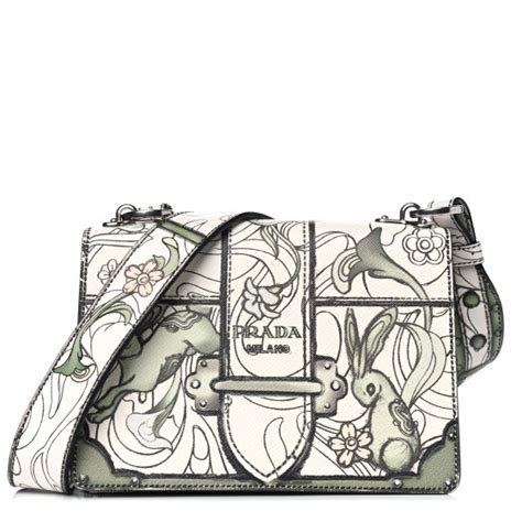 prada rabbit cahier|PRADA X JAMES JEAN Saffiano Rabbit Print Cahier Bag.